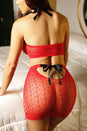 Fantasy Lingerie - Vixen - Playing with Fire Net Top & Skirt - Red - Stag Shop
