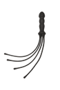 Kink By Doc Johnson - The Quad Silicone Whip - Black - Stag Shop