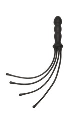 Kink By Doc Johnson - The Quad Silicone Whip - Black - Stag Shop