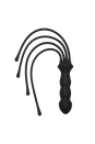Kink By Doc Johnson - The Quad Silicone Whip - Black - Stag Shop