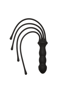 Thumbnail for Kink By Doc Johnson - The Quad Silicone Whip - Black - Stag Shop