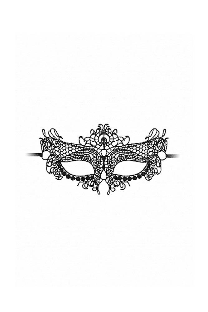 Ouch by Shots Toys - Queen Lace Mask - Black - Stag Shop