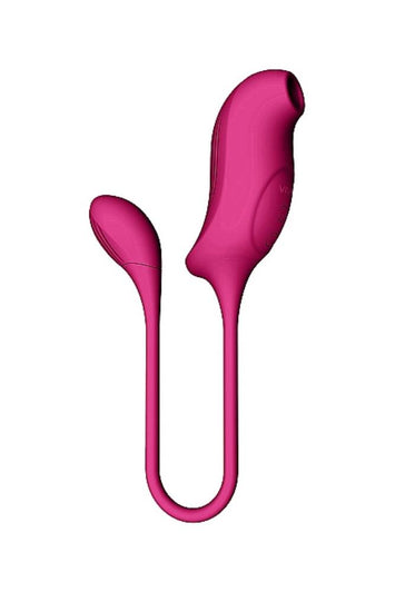 Shots Toys - VIVE - Quino Air Wave & Vibrating Egg Vibrator - Pink - Stag Shop