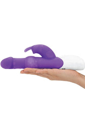 Rabbit Essentials - Rechargeable Pleasure Pearls Rabbit - Purple - Stag Shop