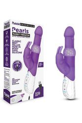 Rabbit Essentials - Rechargeable Pleasure Pearls Rabbit - Purple - Stag Shop