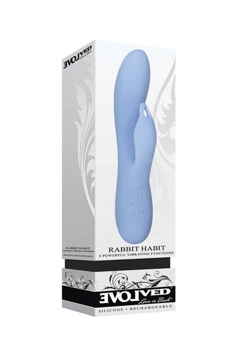 Evolved - Rabbit Habit Vibrator - Periwinkle - Stag Shop
