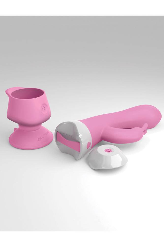 Pipedream - 3Some - Wall Banger Rabbit Vibrator - Pink - Stag Shop