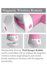 Thumbnail for Pipedream - 3Some - Wall Banger Rabbit Vibrator - Pink - Stag Shop