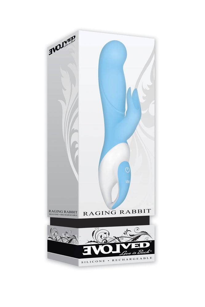 Evolved - Raging Rabbit Petite Dual Vibrator - Blue - Stag Shop