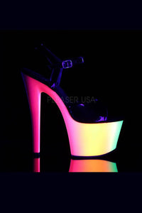 Thumbnail for Pleaser USA - Rainbow 7 Inch Platform Heel with Ankle Strap - Stag Shop