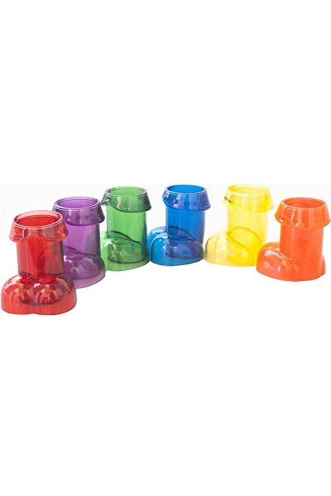 Kheper Games -  Rainbow Penis Shot Glass Set - Stag Shop
