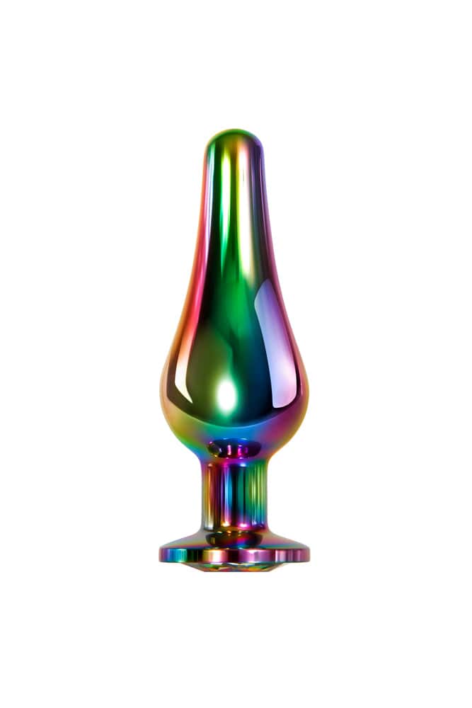 Evolved - Rainbow Metal Butt Plug Set - Stag Shop