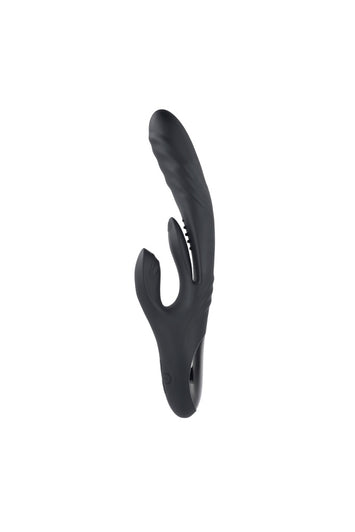 Evolved - Playboy - Rapid Rabbit Thrusting Vibrator - Black - Stag Shop