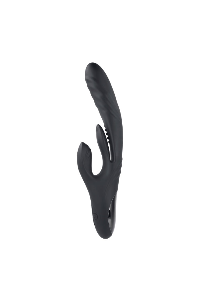 Evolved - Playboy - Rapid Rabbit Thrusting Vibrator - Black - Stag Shop