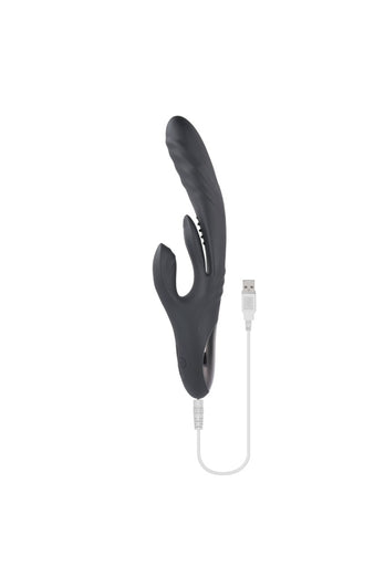Evolved - Playboy - Rapid Rabbit Thrusting Vibrator - Black - Stag Shop