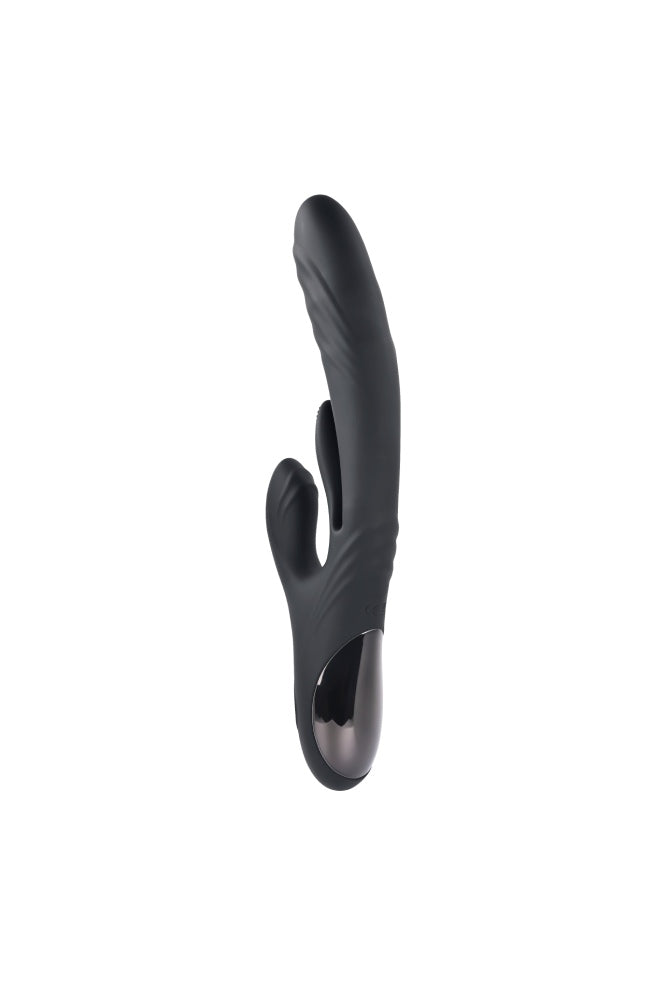 Evolved - Playboy - Rapid Rabbit Thrusting Vibrator - Black - Stag Shop