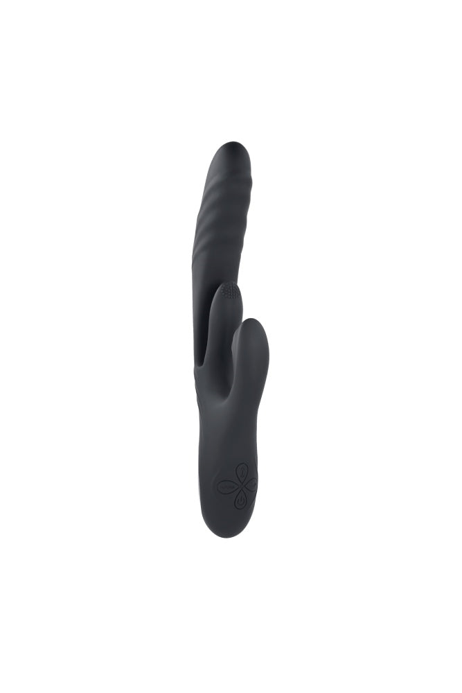 Evolved - Playboy - Rapid Rabbit Thrusting Vibrator - Black - Stag Shop