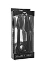 XR Brands - Master Series - Ravens Tail 2X Anal Plug - Black - Stag Shop