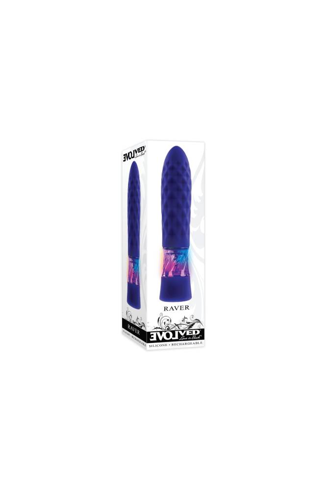Evolved - Raver Light Up Bullet Vibrator - Purple - Stag Shop