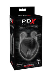 Pipedream Extreme - PDX Elite - Vibrating Silicone Stoker - Black - Stag Shop