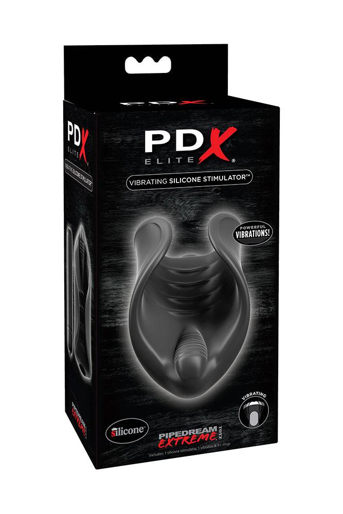 Pipedream Extreme - PDX Elite - Vibrating Silicone Stoker - Black - Stag Shop