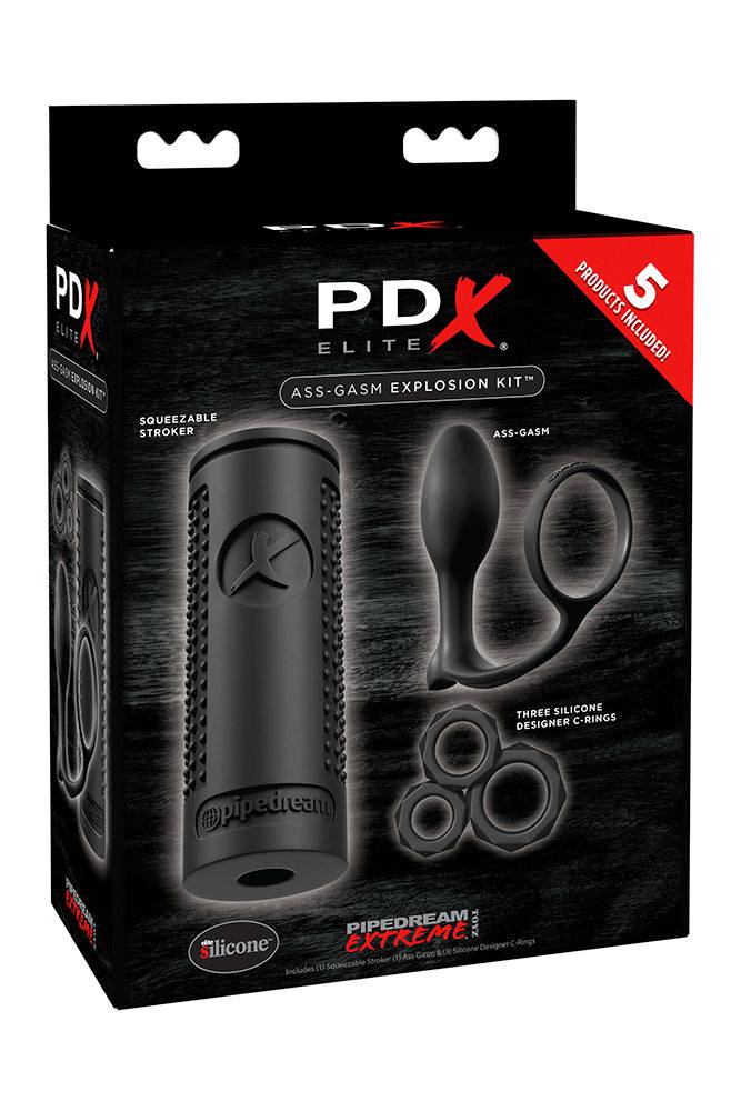 Pipedream Extreme - PDX Elite - Ass-gasm Explosion Kit - Black - Stag Shop