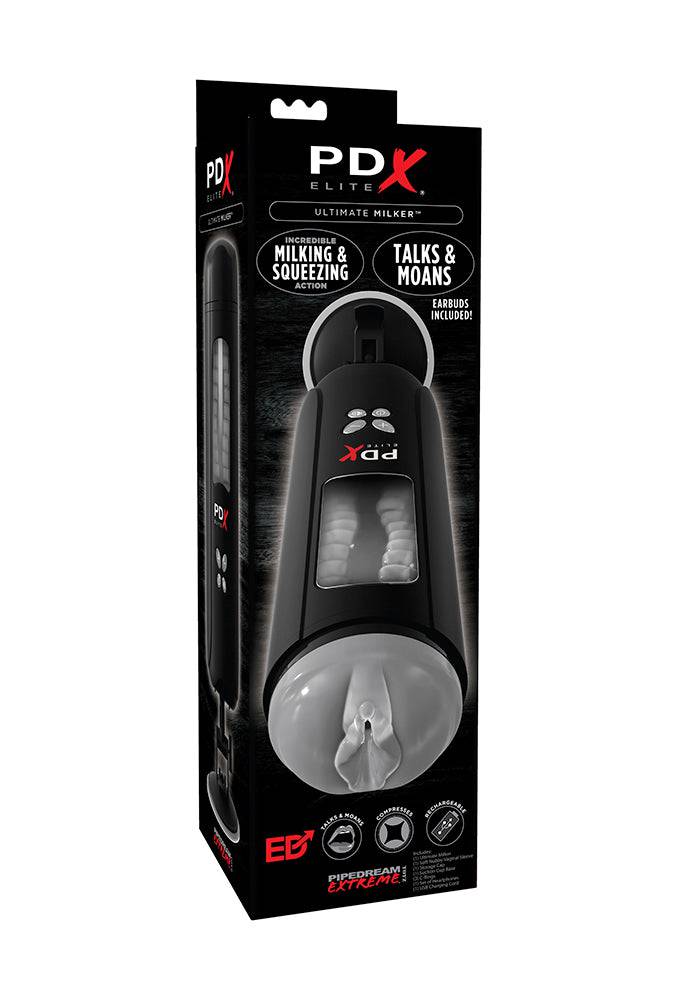 Pipedream Extreme - PDX Elite - Ultimate Milker Masturbator - Clear/Black - Stag Shop