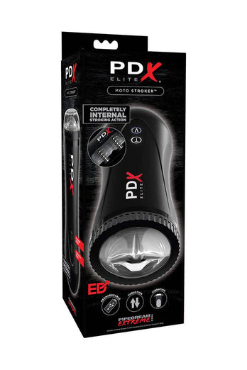 Pipedream Extreme - PDX Elite - Moto Stroker Male Masturbator - Black - Stag Shop