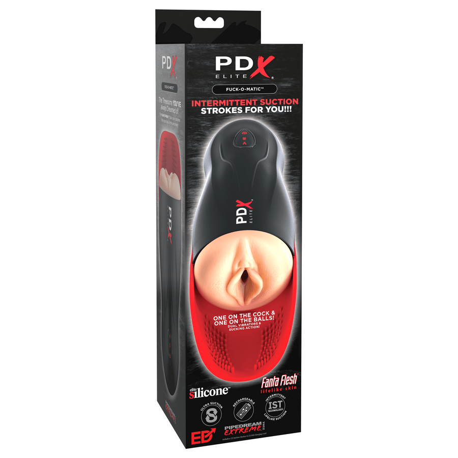 Pipedream Extreme - PDX Elite - Fuck-O-Matic Sucking & Vibrating Masturbator - Stag Shop