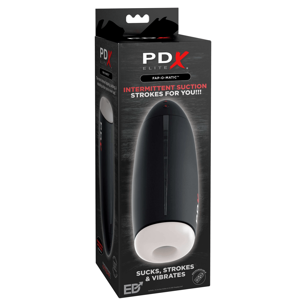 Pipedream Extreme - PDX Elite - Fap-O-Matic Sucking & Vibrating Masturbator - Stag Shop