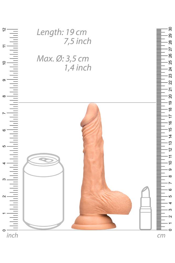 Shots Toys -  RealRock Skin - Realistic Dildo with Balls - 7 Inch - Stag Shop