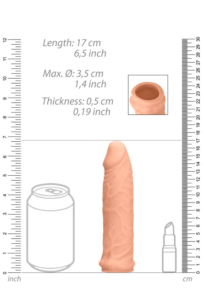 Shots Toys  - RealRock Skin - Penis Extender - 6.5 Inches - Stag Shop