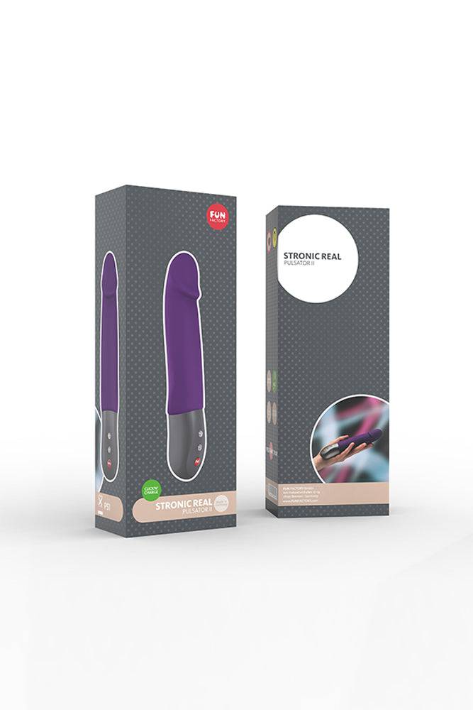 Fun Factory - Stronic Real Realistic Pulsator - Dark Violet - Stag Shop