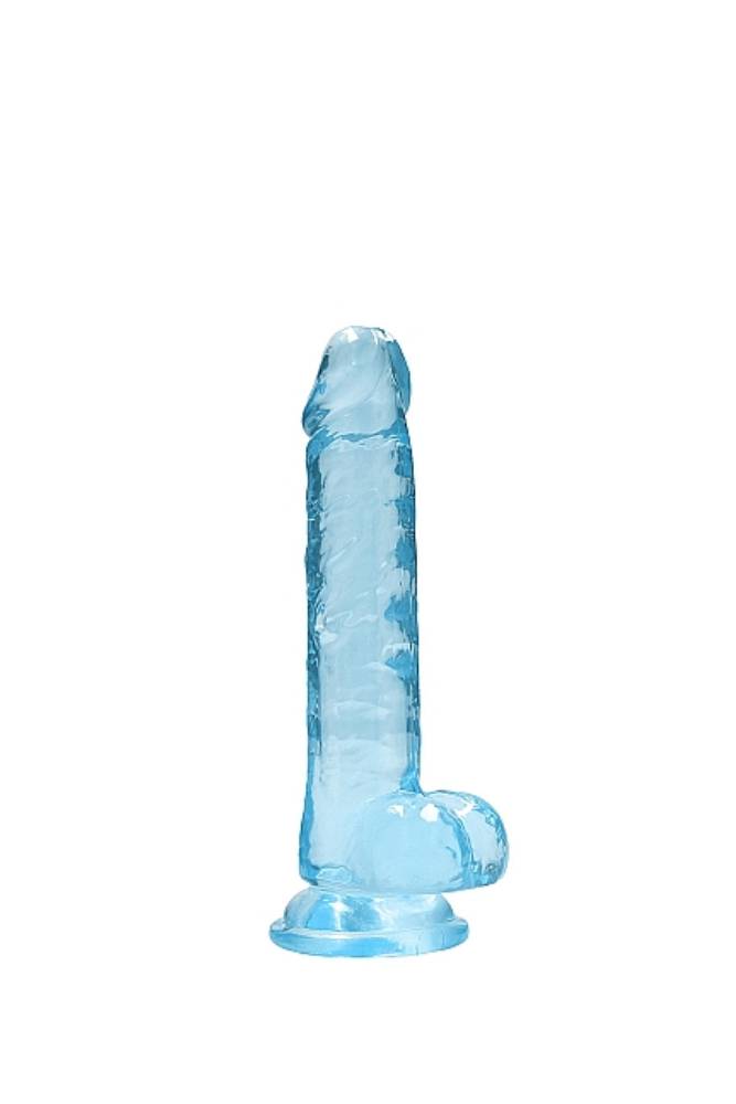 Shots Toys - Real Rock - 7" Crystal Clear Dildo with Balls - Assorted Colours - Stag Shop