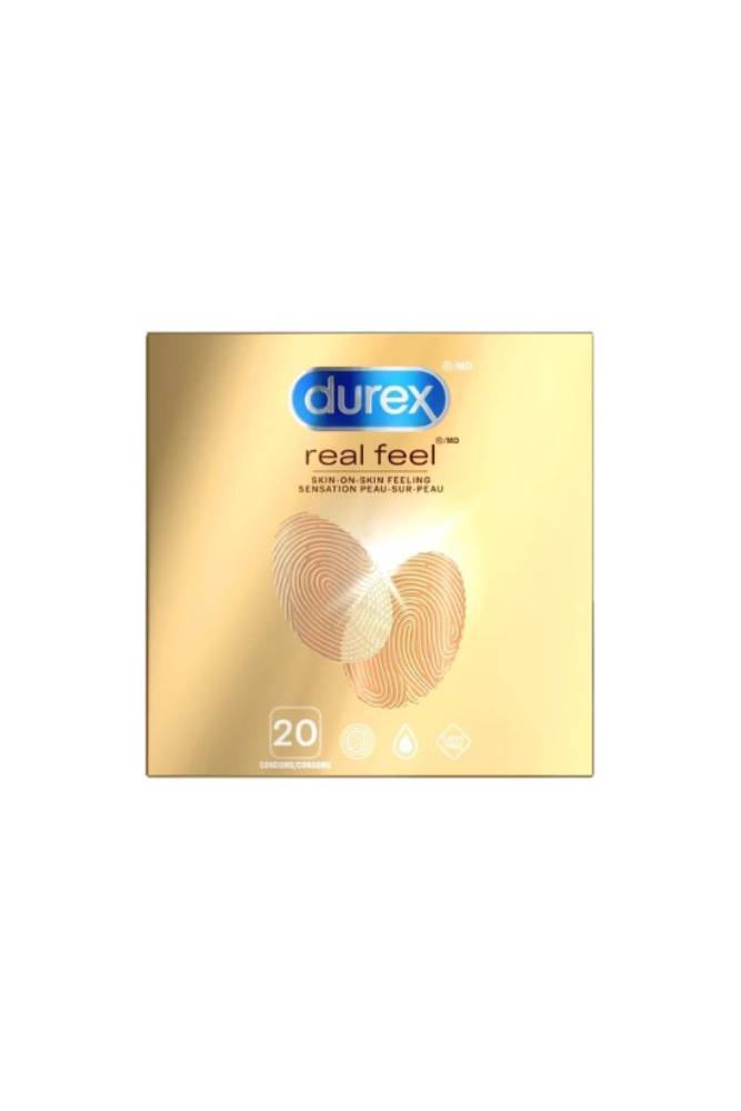 Durex - Real Feel Non-Latex Condoms - 20 Pack - Stag Shop