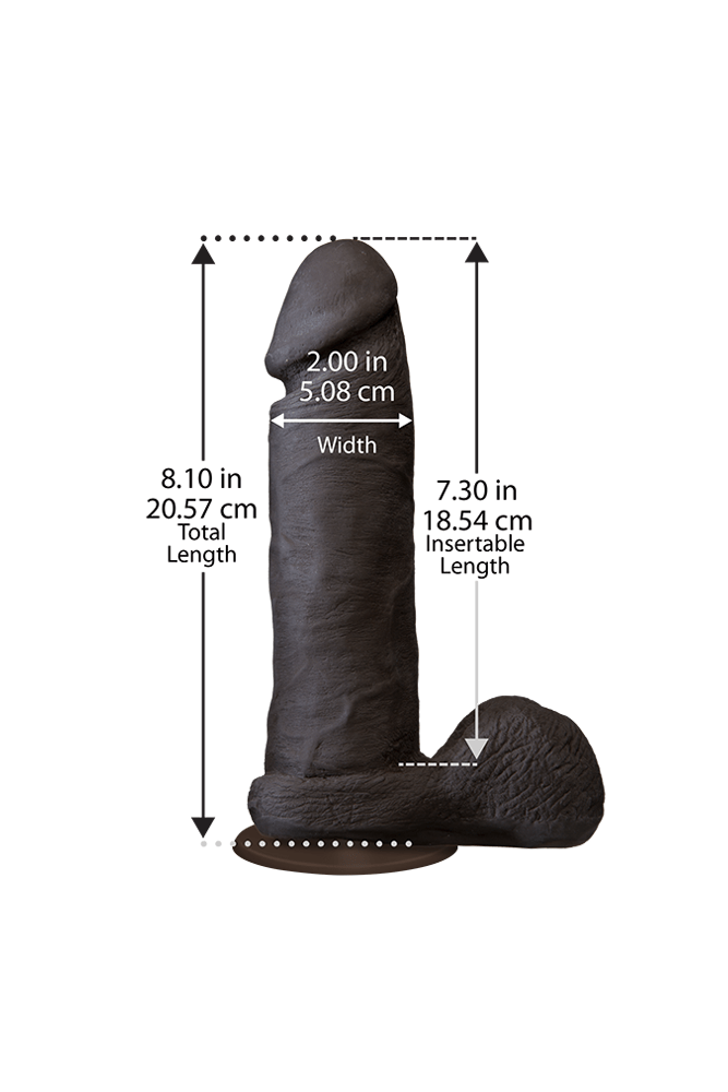 Doc Johnson - The Realistic Cock - Ultraskyn Dildo w/ Removable Vac-U-Lock Base - Assorted Sizes & Colours - Stag Shop