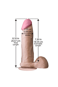 Thumbnail for Doc Johnson - The Realistic Cock - Ultraskyn Dildo w/ Removable Vac-U-Lock Base - Assorted Sizes & Colours - Stag Shop