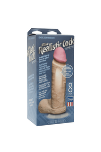 Thumbnail for Doc Johnson - The Realistic Cock - Ultraskyn Dildo w/ Removable Vac-U-Lock Base - Assorted Sizes & Colours - Stag Shop