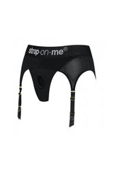 Lovely Planet - Strap-on-Me - Rebel Thong Back Strap-On Harness - Black - Stag Shop