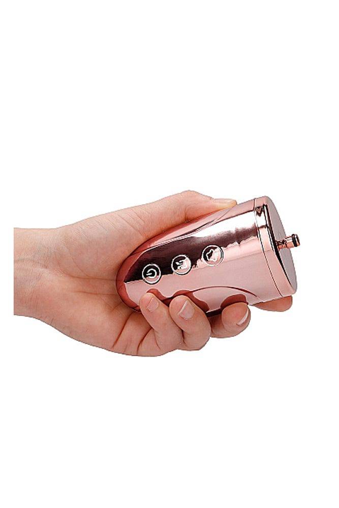 Shots Toys - Pumped - Rechargeable Pussy Pump - Rose Gold - Stag Shop