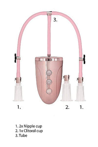 Thumbnail for Shots Toys - Pumped - Rechargeable Clitoral & Nipple Pump Set - Assorted Sizes - Stag Shop