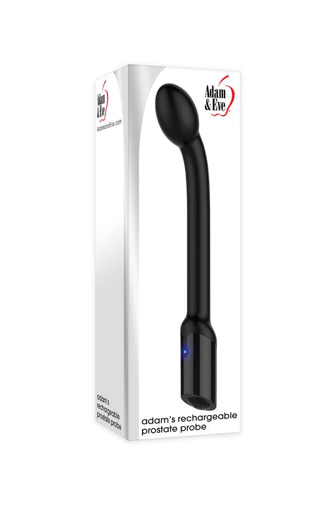 Adam & Eve - Adam's Rechargeable Prostate Probe - Black - Stag Shop