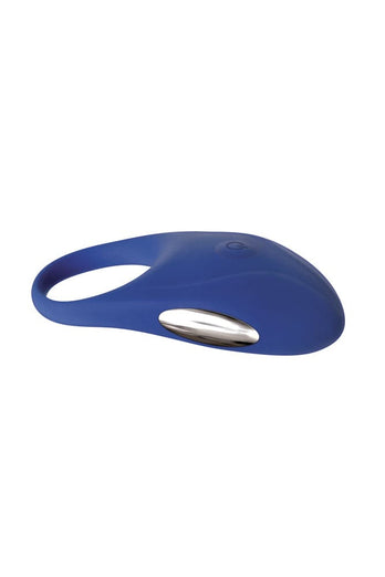 Adam & Eve - Rechargeable Couple's Penis Ring - Blue - Stag Shop