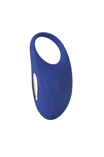 Adam & Eve - Rechargeable Couple's Penis Ring - Blue - Stag Shop