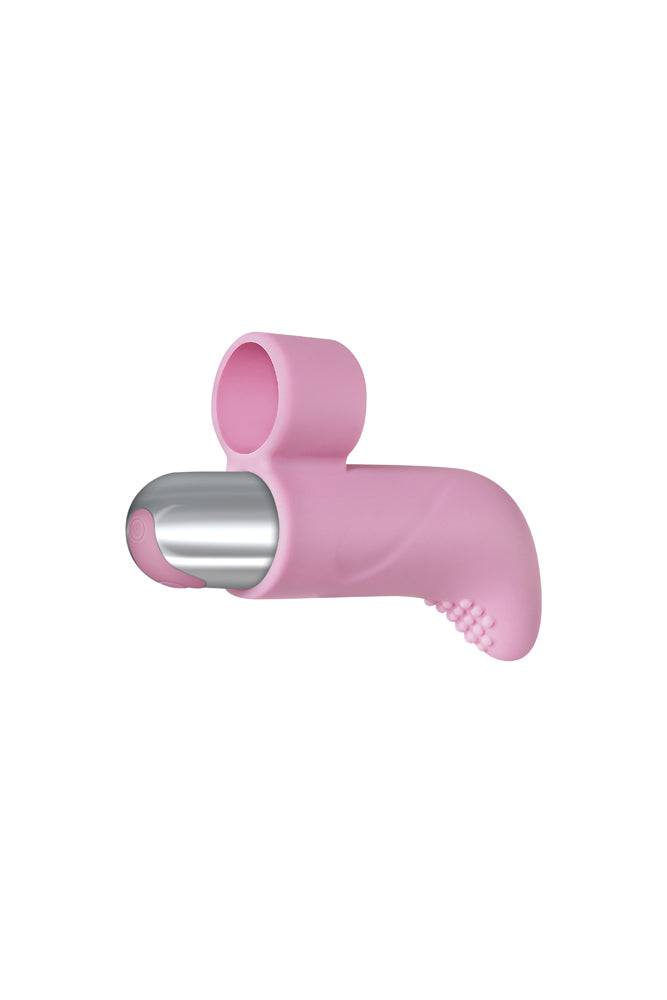 Adam & Eve - Rechargeable Finger Vibe - Pink/Silver - Stag Shop