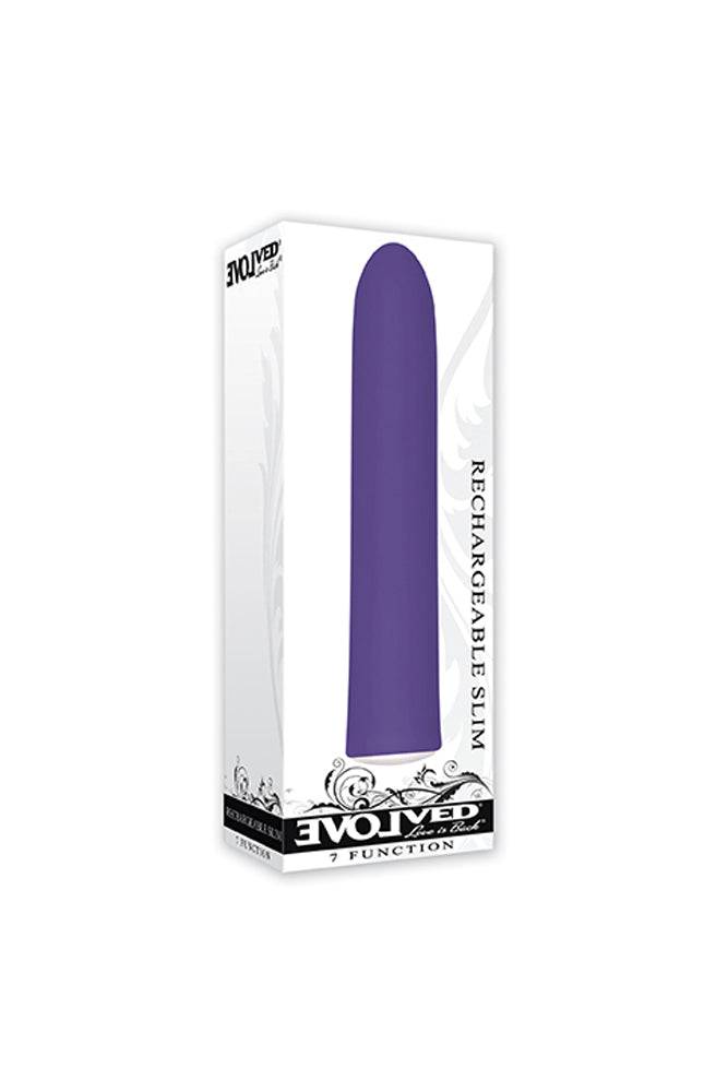 Evolved - Rechargeable Slim Vibrator - Purple - Stag Shop