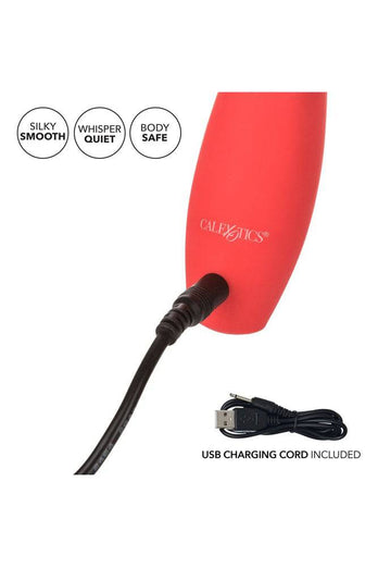 Cal Exotics - Red Hot - Sizzle Fluttering Tip Vibrator - Red - Stag Shop