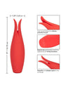 Cal Exotics - Red Hot - Fury Fluttering Tip Vibrator - Red - Stag Shop