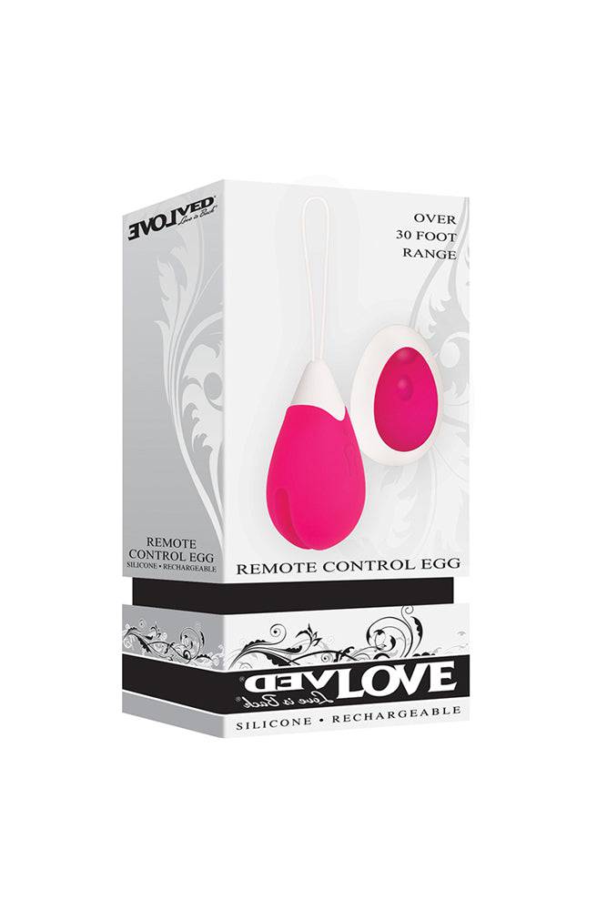 Evolved - Remote Control Egg Vibrator - White/Pink - Stag Shop