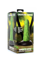 XR Brands - Creature Cocks - Radioactive Reptile Thick Silicone Dildo - Green - Stag Shop